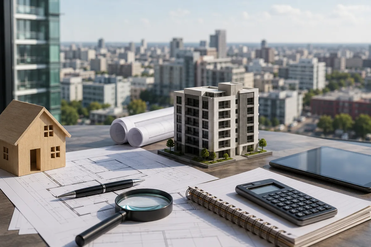 Espacio de trabajo inmobiliario y planificación